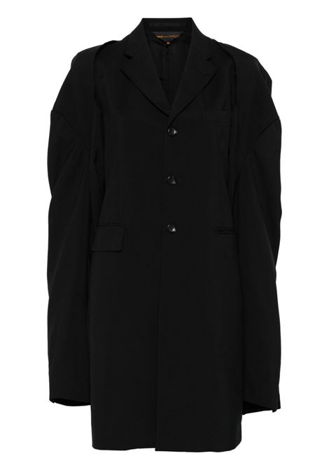 Black detachable-sleeves coat Comme Des Garçons - women